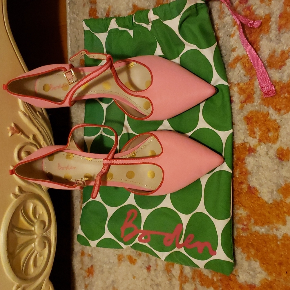 Boden hot pink heels